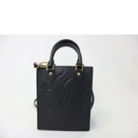 LOUIS VUITTON Sac Plat Monogram Empreinte Noir Black SA